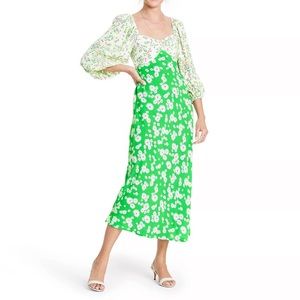 Rixo for Target Green Daisy Dress